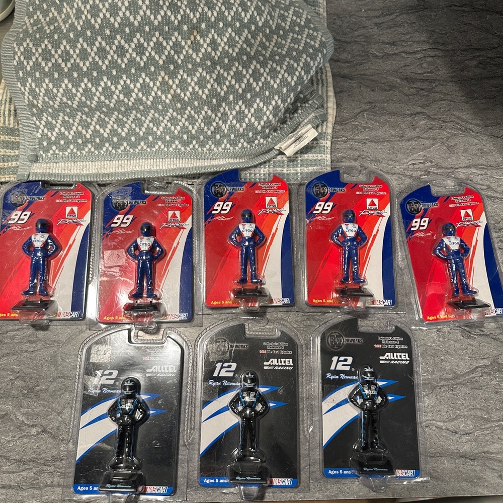 NASCAR Diecast Driver Figures Set Collectible Vintage (8piece set)